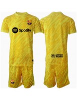 Otroške Nogometnih dresov Barcelona Vratar Domači 2024-25 Kratki rokavi (+ hlače)
